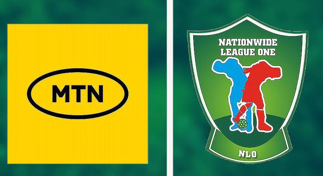 The logo of telecommunication giant, MTN and Nationwide League One, NLO (© NLO/Twitter)