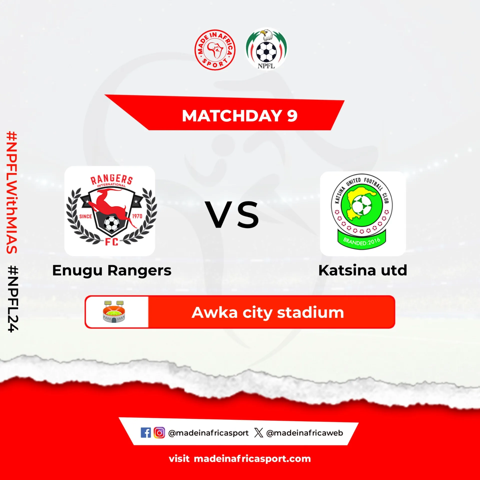 Enugu Rangers vs Katsina United (© Made In Africa Sport)