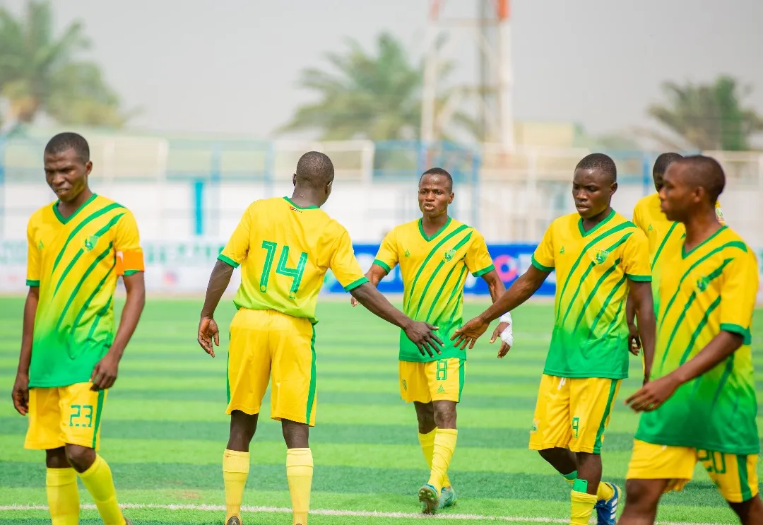 Photo: Plateau United U17 players in action during their matchday two encounter against Lobi Stars at the Lafia City Stadium on 2 February 2024. (Credit: @NPFLU17YL/Twitter)