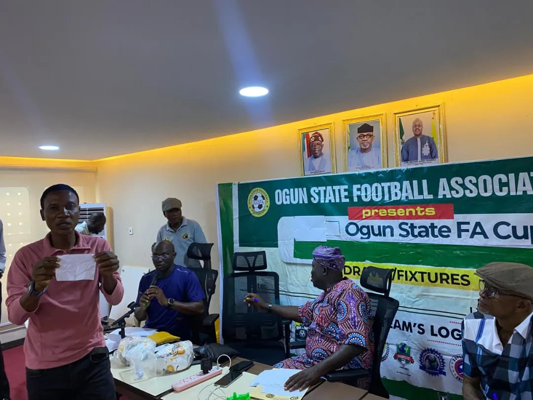 The draw processess of Ogun FA Cup 2026