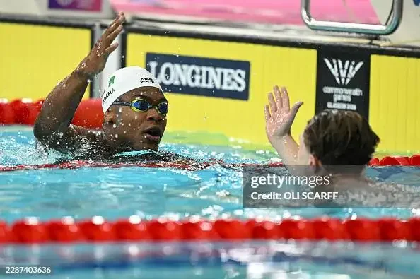 Abduljabar Adama Bows Out After 50 Meter Freestyle Semi Final Run
