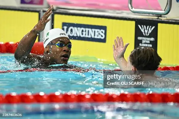 Abduljabar Adama Bows Out After 50 Meter Freestyle Semi Final Run