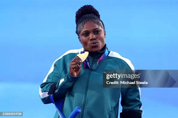 Goodness Nwachukwu Shatters World Record To Win Commonwealth Gold