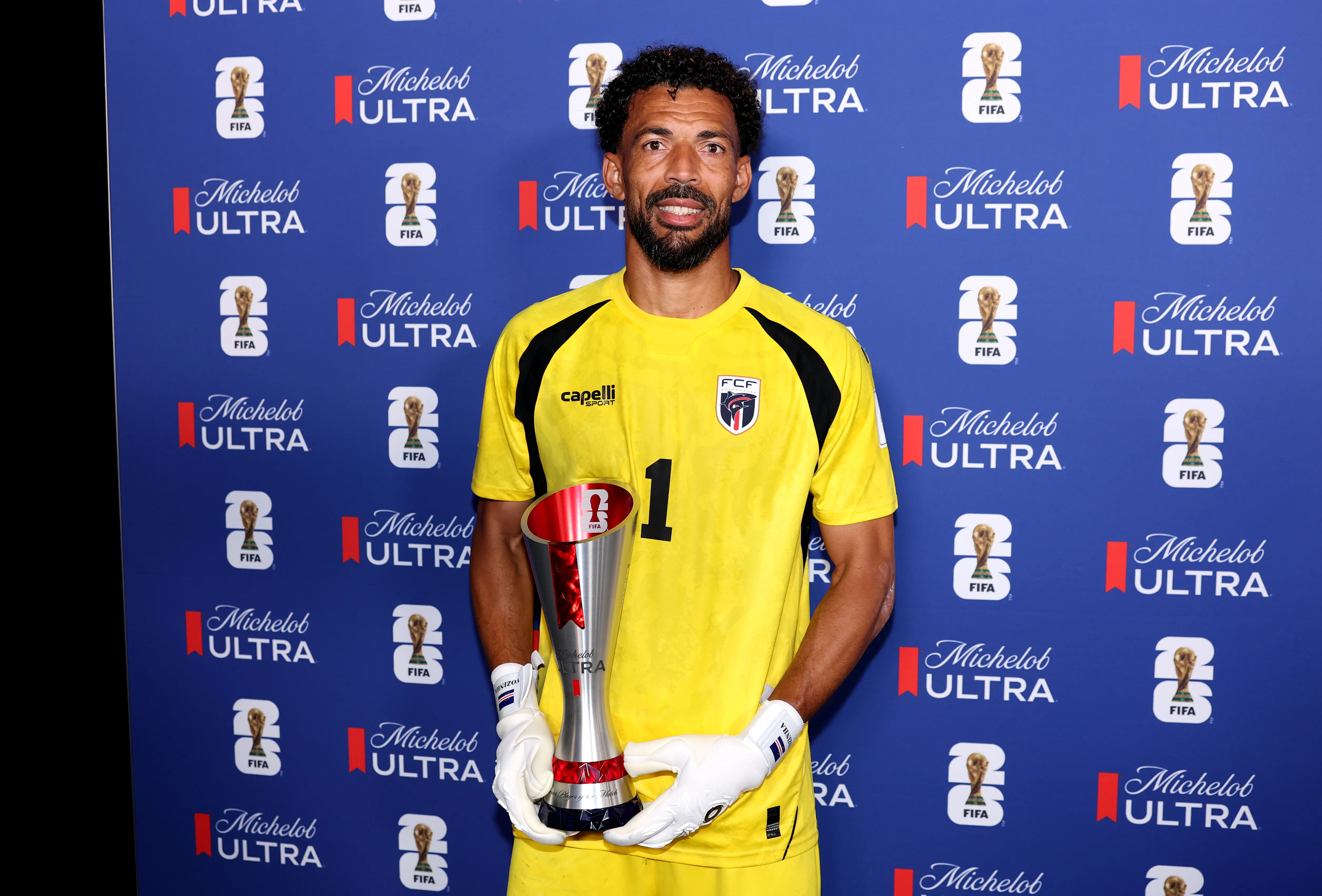 Vozinha Is Presented With The Player Of The Match Trophy Against Spain. Photo Credit: Maddie Meyer