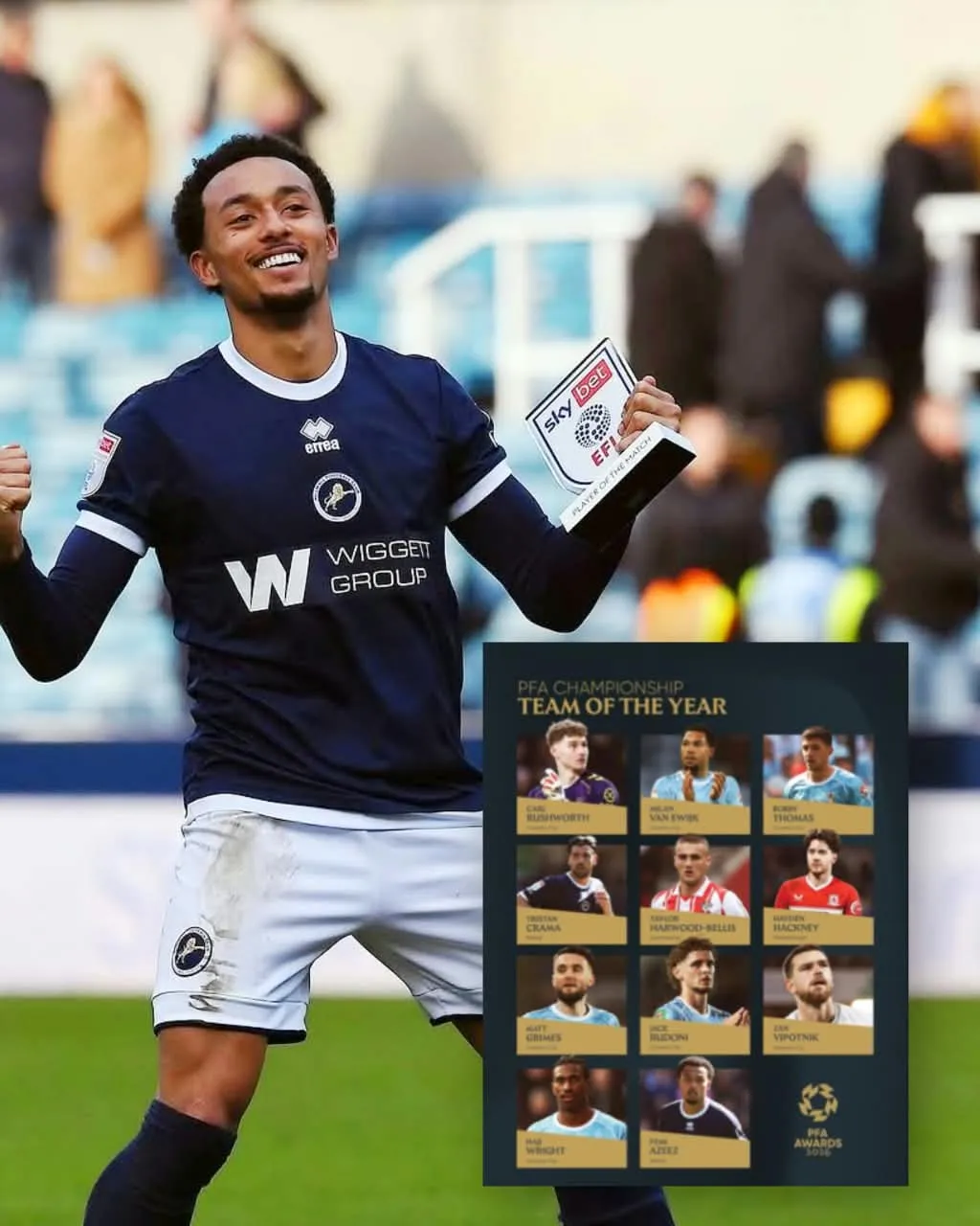 Femi Azeez Earns Pfa Championship Team Of The Year Recognition