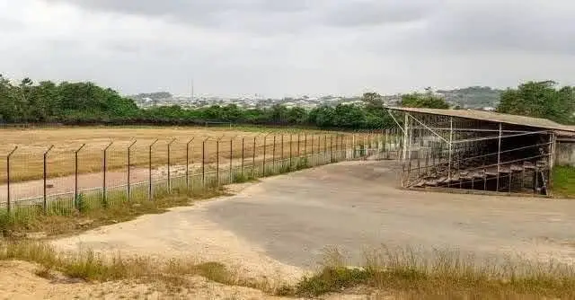 Muda Lawal Stadium - Cross Section View Of The Mudal Lawal Stadium, Asero, Abeokuta In 2020. Credit: Happenings In Ogun (Face