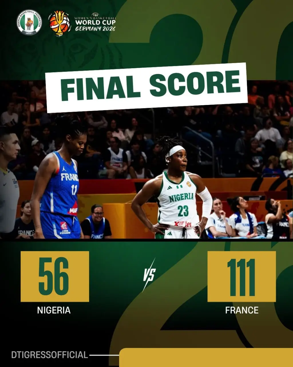D’tigress World Cup Ends In Disappointment After Heavy France Defeat