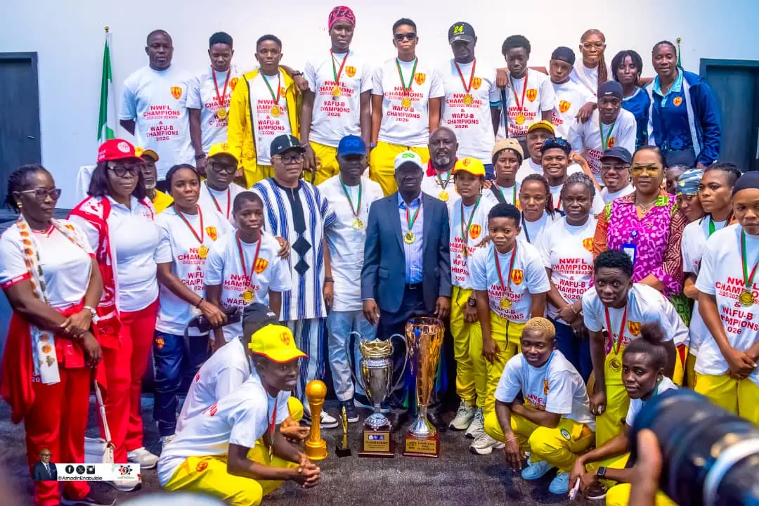 Edo Queens Players And Officials With Governor Monday Okpebholo Credit Edo State Sports Commission