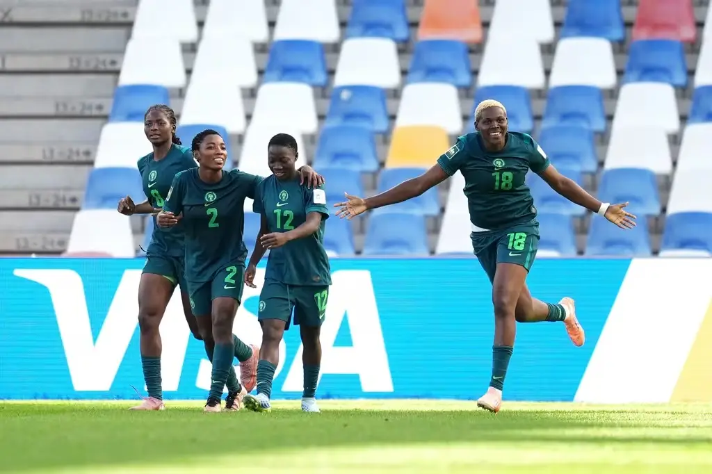 Falconets Players Celebrating Janet Akekoromoweis Goal Against England In The Fifa U 20 Womens World Cup Round Of 16 In Poland Photo Credit Fifa