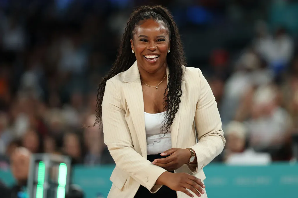 Head Coach Rena Wakama Of Team Nigeria Looks On During A Game Between United States And Nigeria At The Olympic Games Paris 2024 Photo By Gregory Shamu