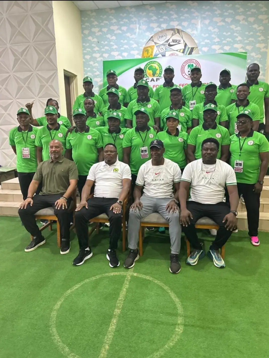 Caf A-License - Nff Officials And Participants Pose For A Group Photograph During The Caf A License Coaching Course In Abuja