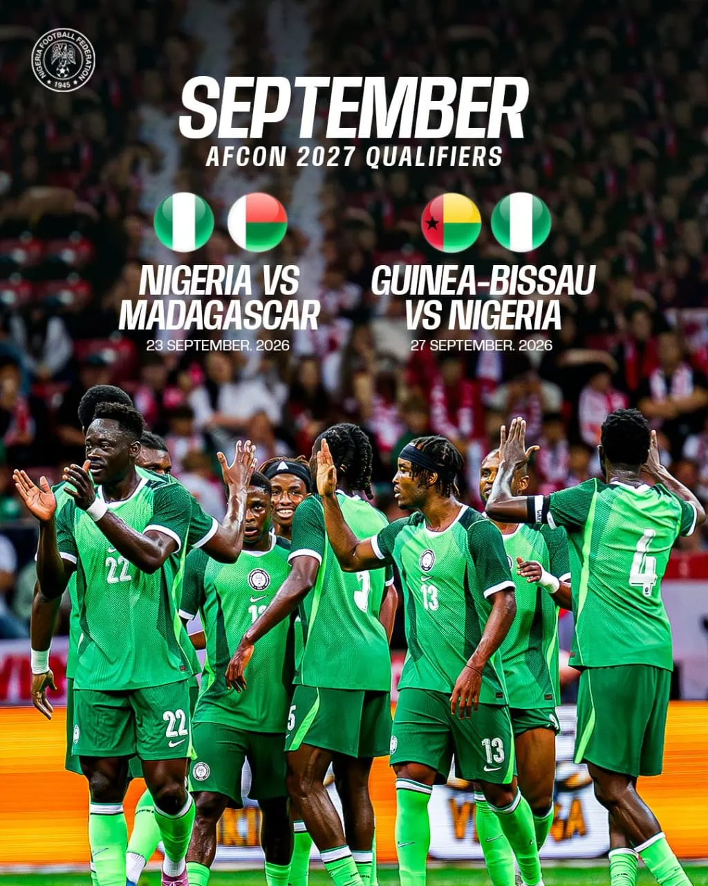 Super Eagles Face Crucial September Tests In Afcon 2027 Qualifiers